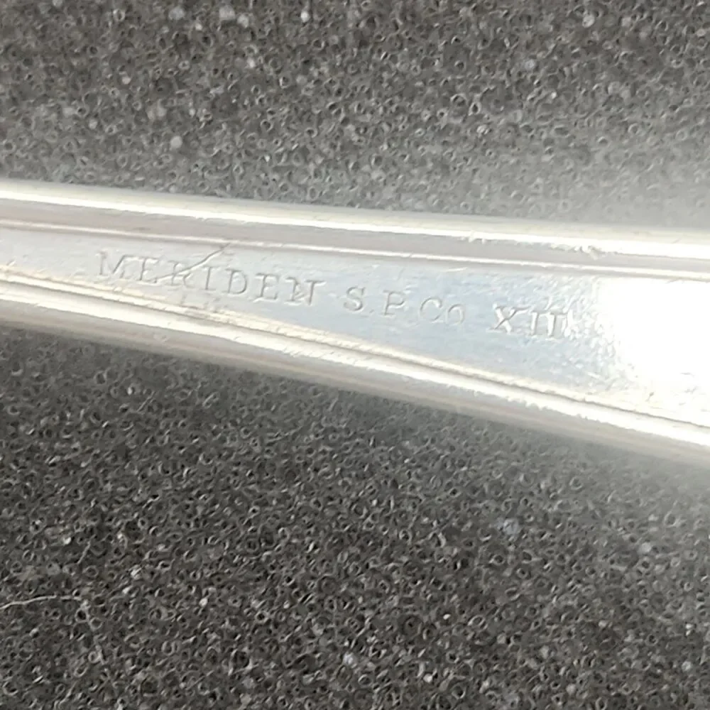 Silverplate Meriden S.P. CO. Stouffers Teaspoon Silverware Flatware DeMets Candy